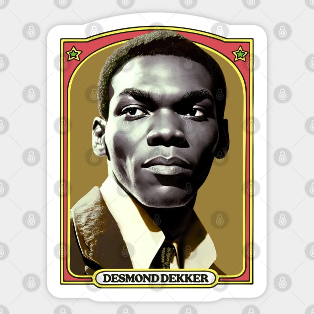 Desmond Dekker / 70s Reggae Original Design Sticker by DankFutura